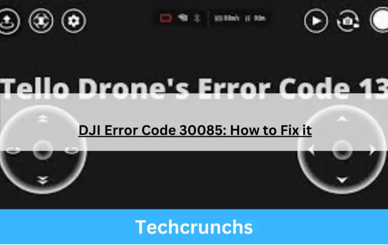 DJI Error Code 30085: How to Fix it